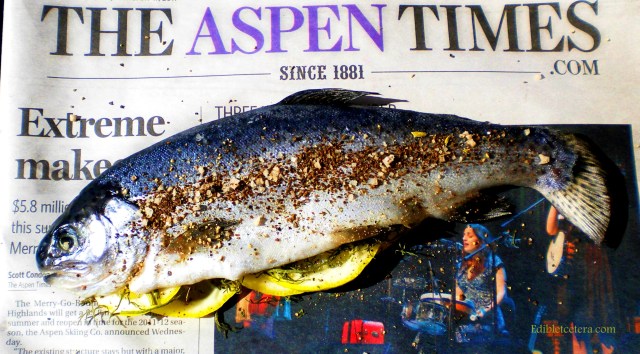 Uncooked trout, blog