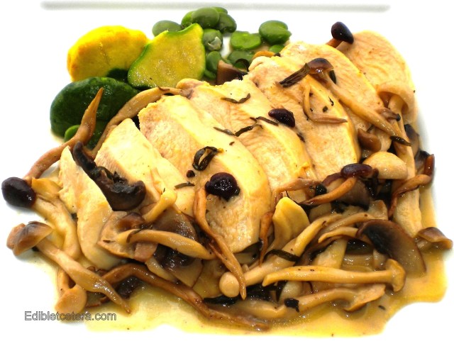 champagne tarragon  chicken with wild shrooms 003