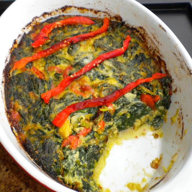 BLOG spinach, leek and pepper gratin 007