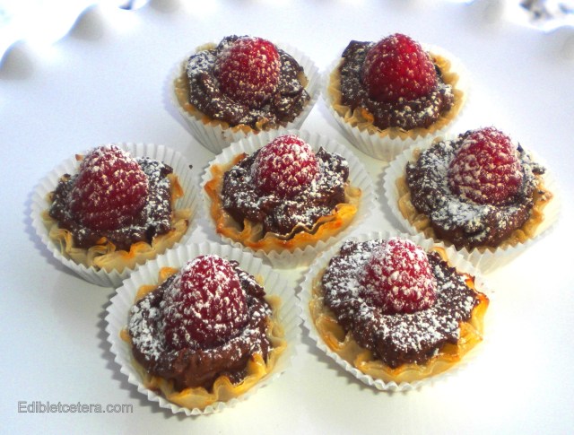 BLOG Chocolate raspberry filo cups 001