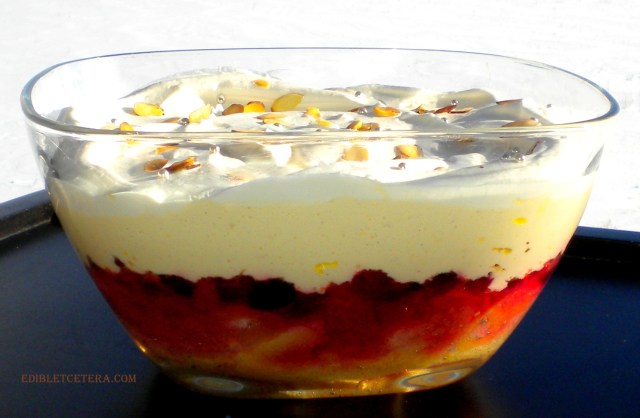 Cranberry Grand Marnier Trifle