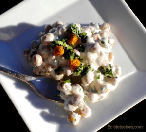 Oven Baked Chickpeas with Yogurt & Indian Spices