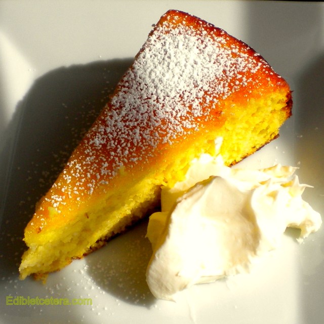 Lemon, Almond & Elderflower Cake