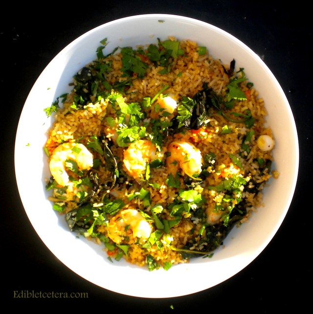 Shrimp Basil Fried Rice with Garlic & Chili