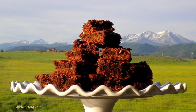 Gluten-Free Chocolate Almond Caramel Fudge Brownies