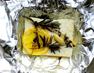 Baked Feta with lemon, Herbs & Garlic