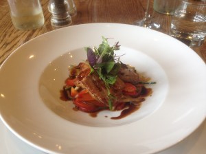 Crisp Pork Belly over Asian Slaw at The Bell, Alderminster