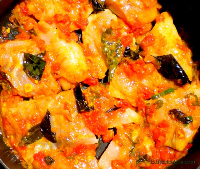 Blog, stage one Kerala Fish Curry with Coconut milk 021