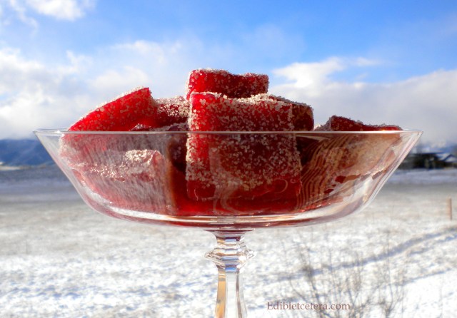 Pear & Cranberry Pâte de Fruits