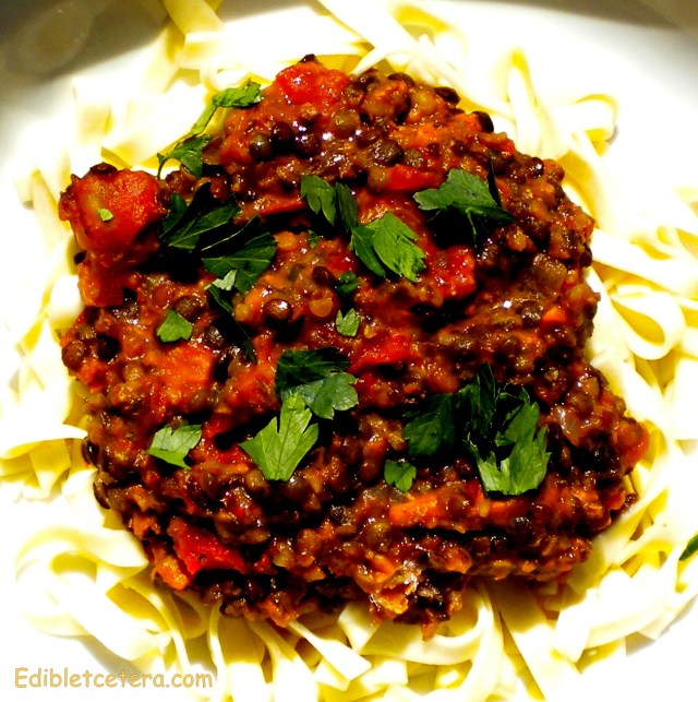 Puy Lentil Bolognaise
