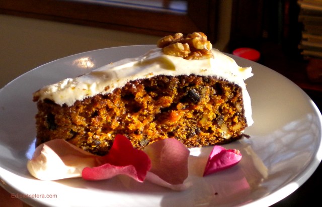 Carrot Walnut Cake, Maple Cream Cheese Frosting