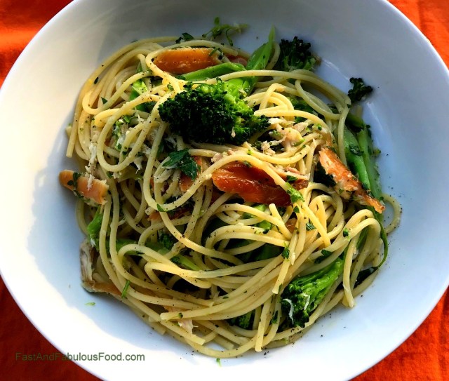 Pasta with Smoked Trout &amp; Broccoli