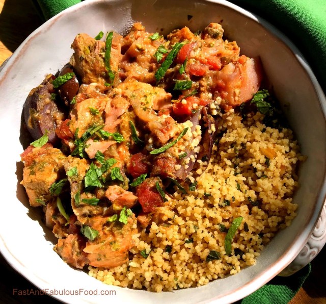SALMON TAGINE with COUSCOUS